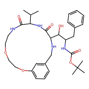 1OH-2BocNH-3PhPr [14]Metacyclophane deriv. structure
