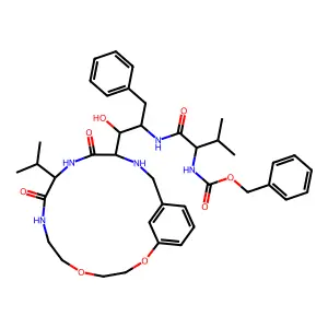 1OH-2(Cbz-ValNH)3PhPr [14]metacyclophane deriv. structure
