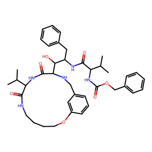 1OH-2(Cbz-ValNH)3PhPr [13]metacyclophane deriv. structure