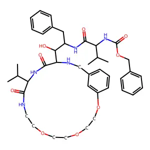 1OH-2(Cbz-ValNH)3PhPr [17]metacyclophane deriv. structure