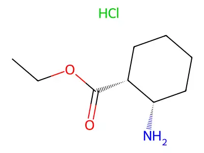 ethyl (1R,2S)-2-aminocyclohexane-1-carboxylate hydrochloride structure