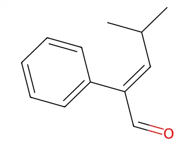 4-Methyl-2-phenyl-2-pentenal structure