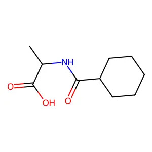 (2S)-2-(cyclohexylformamido)propanoic acid structure