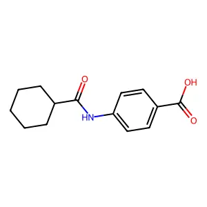 4-(Cyclohexanecarboxamido)benzoic acid structure