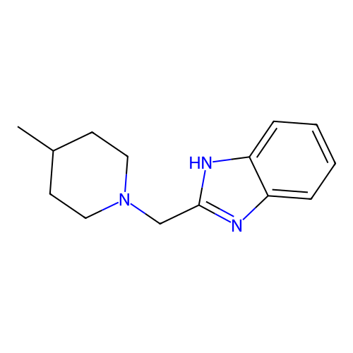 2-[(4-Methylpiperidino)methyl]-1H-benzimidazole structure