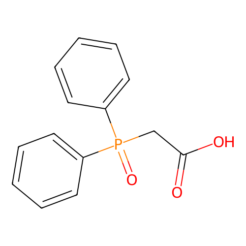 Diphenylphosphinylacetic acid structure