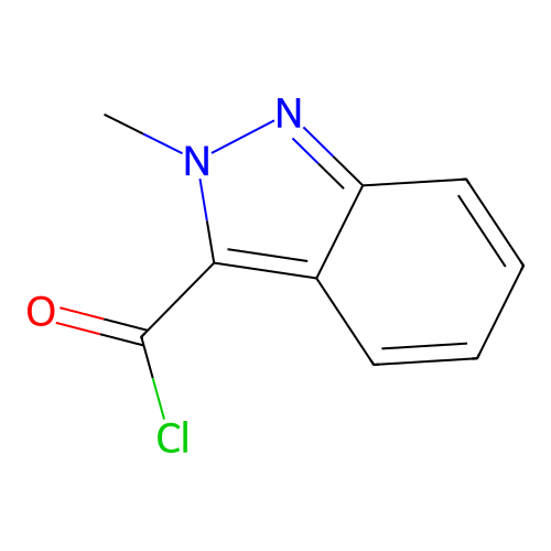 2-methyl-2H-indazole-3-carbonyl chloride structure