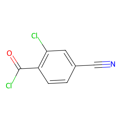 2-chloro-4-cyano-benzoyl Chloride structure