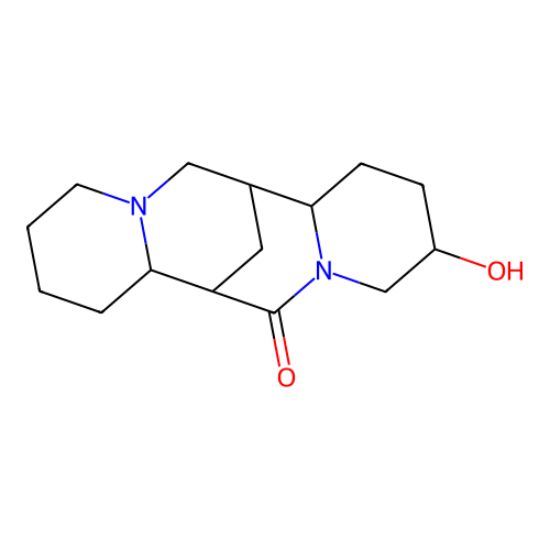 3-Hydroxyspartein-10-one structure