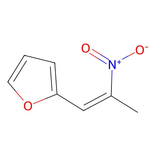 2-[(1Z)-2-nitroprop-1-en-1-yl]furan structure
