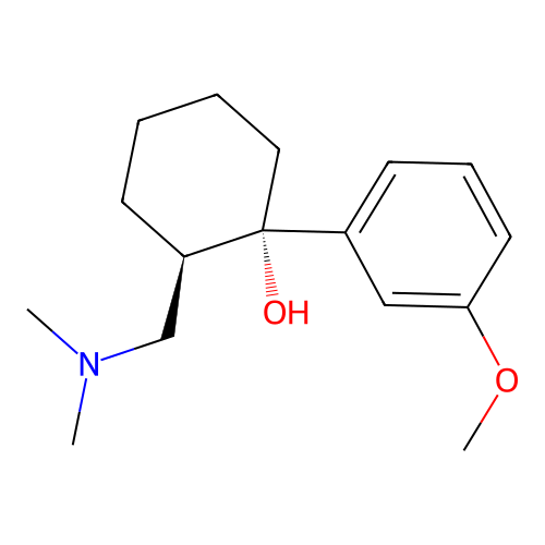 Tramadol, trans-(-)- structure