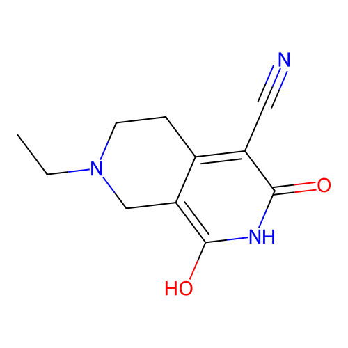 7-Ethyl-1-hydroxy-3-oxo-2,3,5,6,7,8-hexahydro-2,7-naphthyridine-4-carbonitrile structure