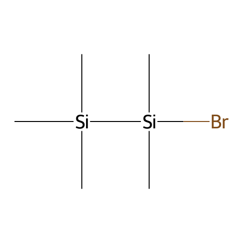 Disilane, bromopentamethyl- structure