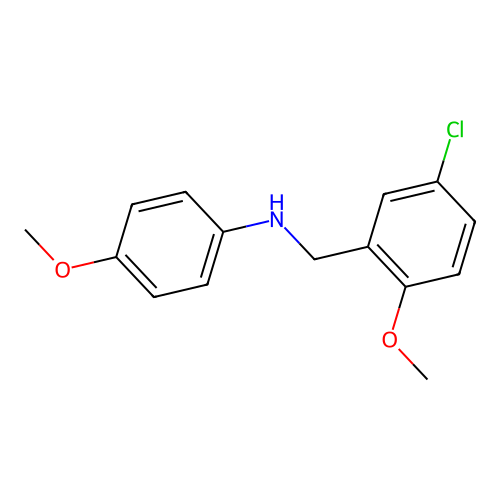 N-(5-chloro-2-methoxybenzyl)-4-methoxyaniline structure