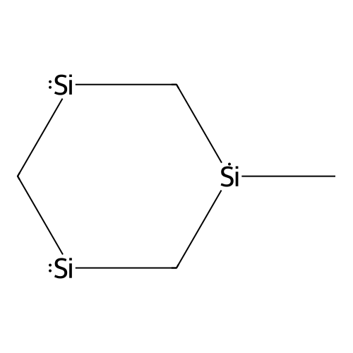 1,3,5-Trisilacyclohexane, 1-methyl- structure