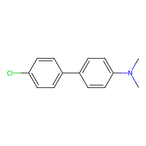 4-(4-chlorophenyl)-N,N-dimethylaniline structure