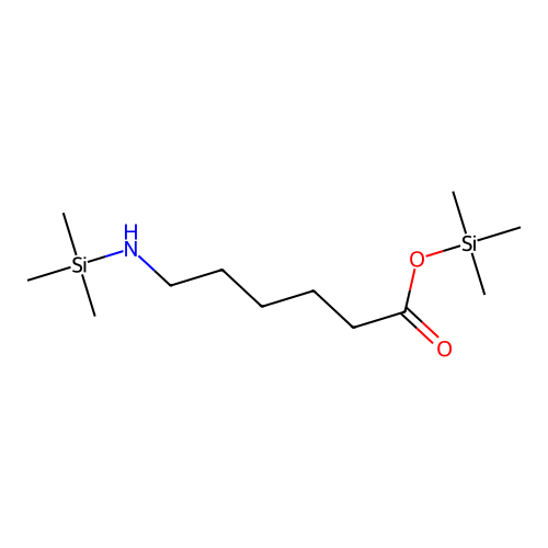 Hexanoic acid, 6-amino-, bis(trimethylsilyl) deriv. structure