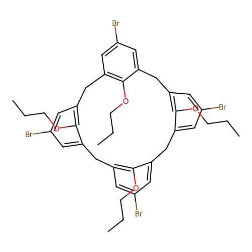p-Bromocalix[4]arene propyl ether structure