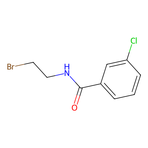 N-(2-bromoethyl)-3-chlorobenzamide structure
