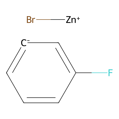Bromidozinc(1+) 3-fluorobenzen-1-ide structure