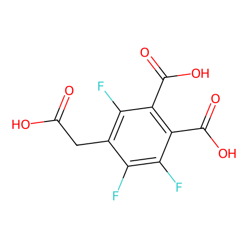 4-Carboxymethyl-3,5,6-trifluorophthalic acid structure
