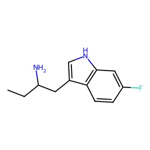 1-(6-氟-1H-吲哚-3-基)丁-2-胺 structure