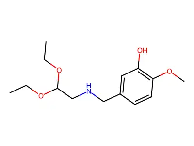 5-[(2,2-Diethoxyethylamino)methyl]-2-methoxyphenol structure
