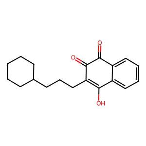 3-(3-Cyclohexylpropyl)-4-hydroxynaphthalene-1,2-dione structure