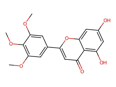 5,7-Dihydroxy-3',4',5'-Trimethoxyflavone structure