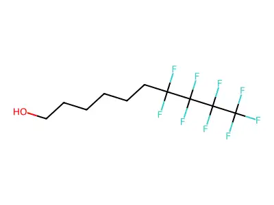 7,7,8,8,9,9,10,10,10-Nonafluorodecan-1-ol structure