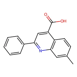 7-Methyl-2-phenylquinoline-4-carboxylic acid structure