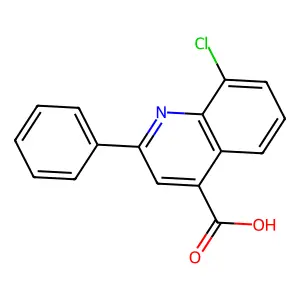 8-氯-2-苯基喹啉-4-甲酸 structure