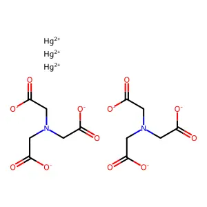 氨基三乙酸汞(2+)盐(2:3) structure