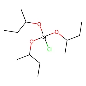 氯三(1-甲基丙氧基)硅烷 structure