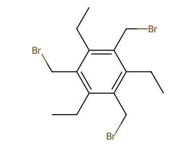 1,3,5-Tris(bromomethyl)-2,4,6-triethylbenzene structure