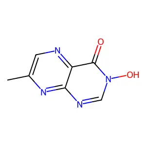 3-Hydroxy-7-methylpteridin-4-one structure
