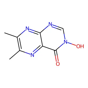 3-Hydroxy-6,7-dimethyl-4(3H)-pteridinone structure