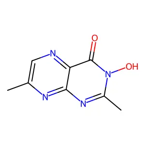 3-Hydroxy-2,7-dimethyl-4(3H)-pteridinone structure