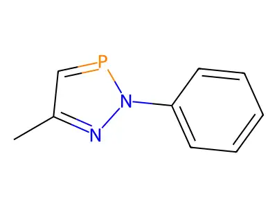 2H-1,2,3-Diazaphosphole, 5-methyl-2-phenyl- structure