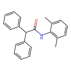 2,2-Diphenyl-2',6'-acetoxylidide structure