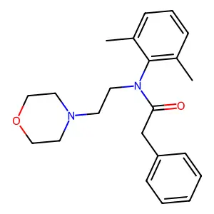 Acetanilide, 2',6'-dimethyl-N-(2-morpholinoethyl)-2-phenyl- structure