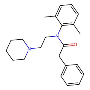 Acetanilide, 2',6'-dimethyl-N-(2-piperidinoethyl)-2-phenyl- structure