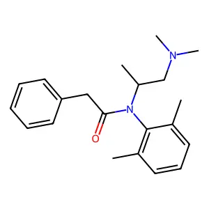Acetanilide, N-(2-(dimethylamino)-1-methylethyl)-2',6'-dimethyl-2-phenyl- structure