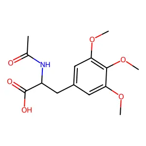 2-Acetamido-3-(3,4,5-trimethoxyphenyl)propanoic acid structure