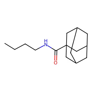 N-butyladamantane-1-carboxamide structure