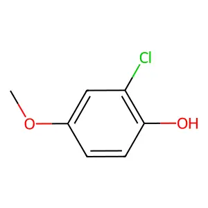 2-氯-4-甲氧基苯酚 structure
