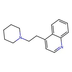 Quinoline, 4-(2-(1-piperidinyl)ethyl)- structure