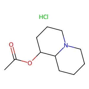 Octahydro-2H-quinolizin-1-yl acetate--hydrogen chloride (1/1) structure
