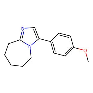 3-(4-methoxyphenyl)-6,7,8,9-tetrahydro-5H-imidazo[1,2-a]azepine structure