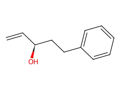 (R)-3-hydroxy-5-phenylpent-1-ene structure